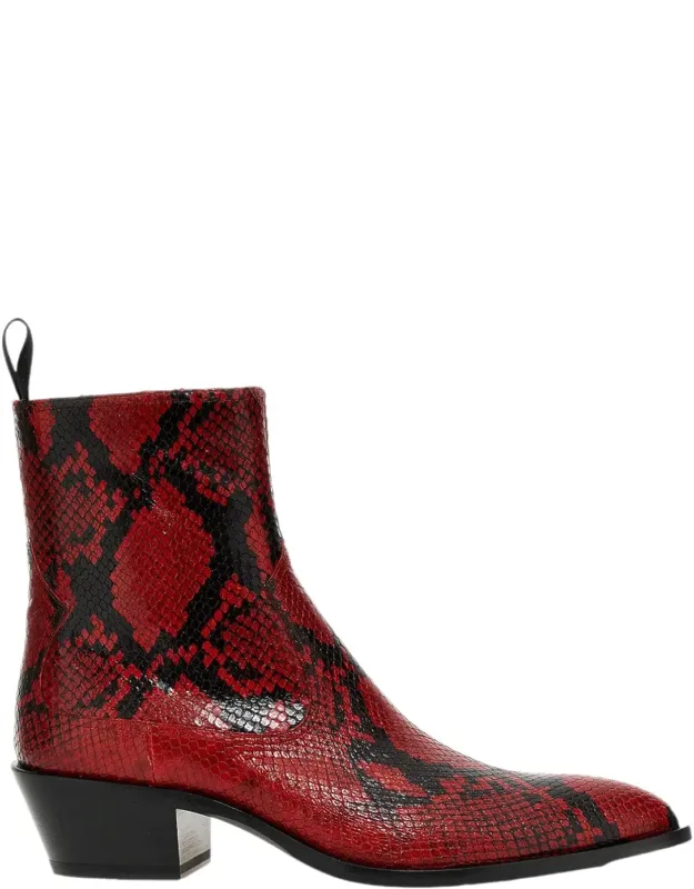 Gaiman 6303991 Animal Print Leather Boots