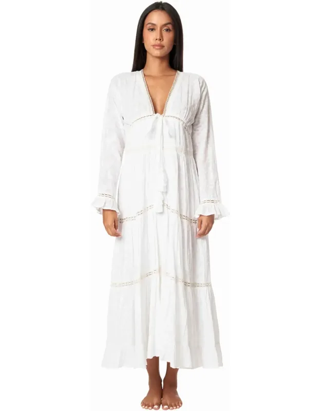 Tiered Maxi Cover Up Dress
