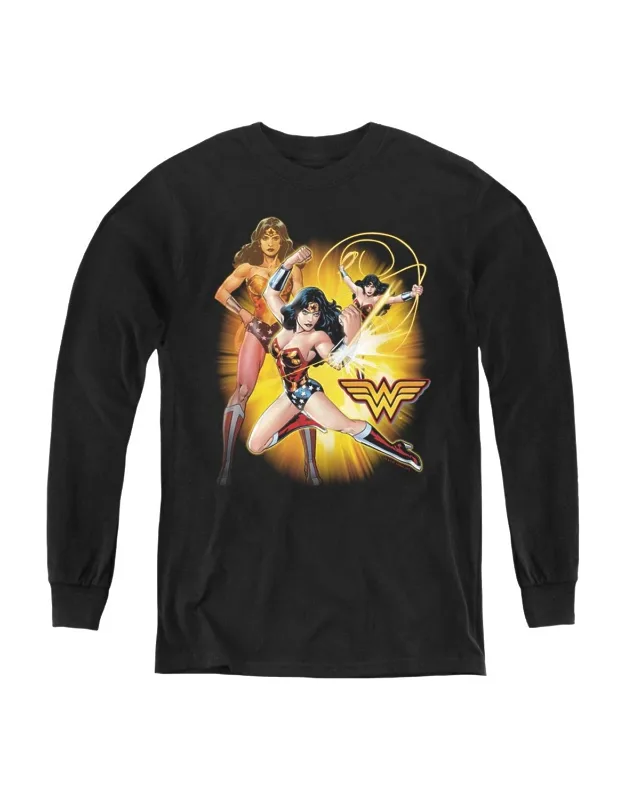 Justice League Of America Youth Long Sleeve Tee / T-shirt - Stylish And Great For Everyday Wear