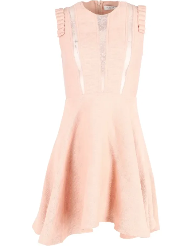 Lace-insert Mini Dress