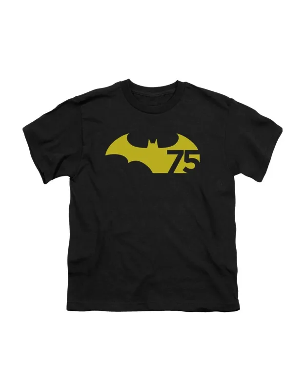 _batman 75 Logo 2 Short Sleeve Tee / T-shirt - Stylish, Everyday Wear_