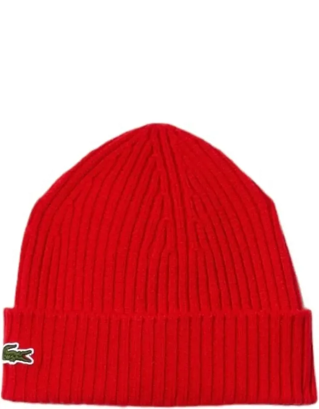 Ribbed Wool Beanie
