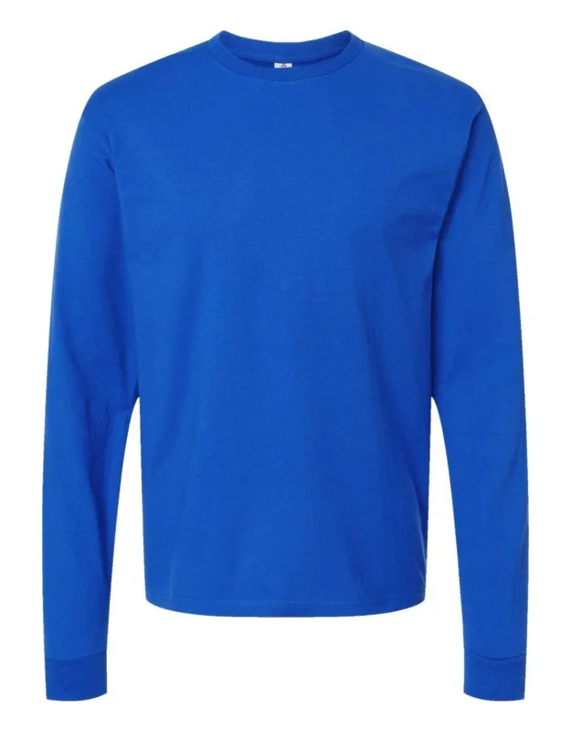 Jersey Long Sleeve T-shirt - 100% Ringspun Cotton, Reactive-dyed For Longer Lasting Color