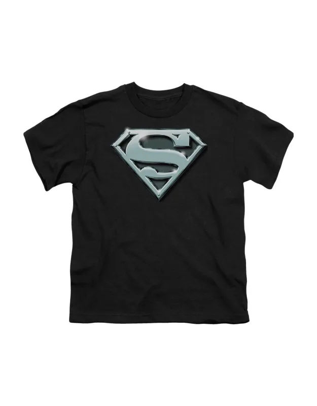 Superman Chrome Shield Short Sleeve Tee - Stylish For Everyday Wear