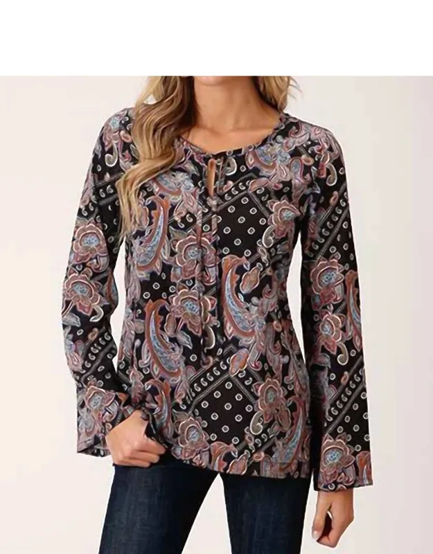 Floral Tie Top