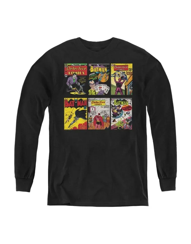 Batman Covers Long Sleeve Tee