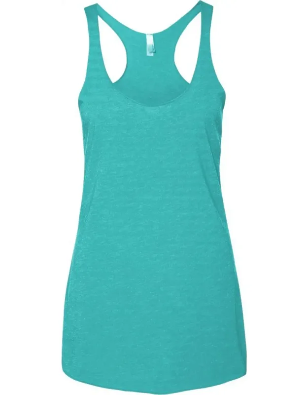 Next Level Triblend Racerback Tank With Flatlock Finished Hems And Satin Label