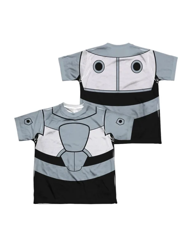 Teen Titans Go Cyborg Uniform Short Sleeve Tee - Stylish For Everyday Wear