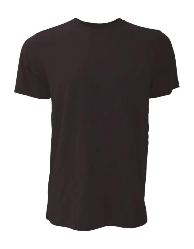 Canvas Jersey Crew Neck Short Sleeve T-shirt - Ribbed Neckline, Slim Fit