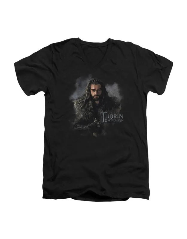 The Hobbit Thorin Oakenshield Short Sleeve V Neck T-shirt