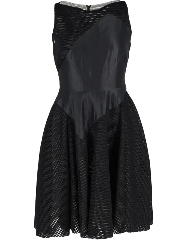Sleeveless Open-knit Mini Dress