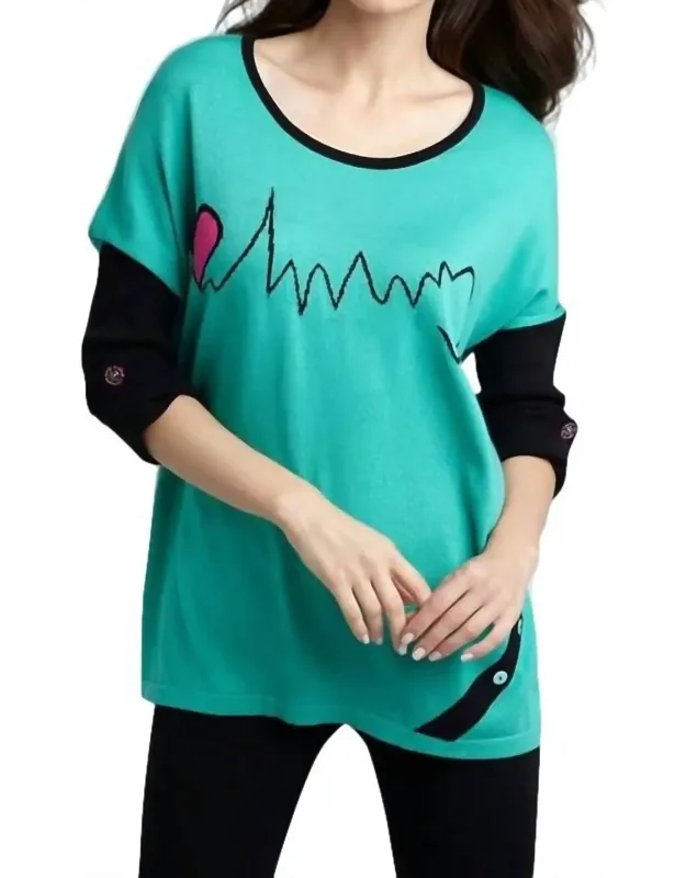 Heartbeat Graphic Sweater