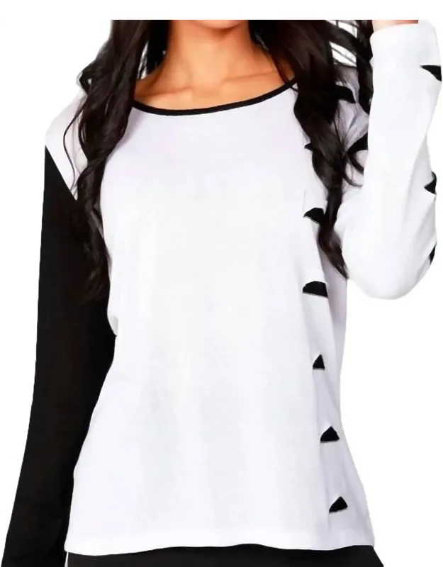 Cut Out Scoop Neck Pullover