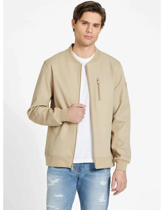 Idoro Jacket With Chest Zip Pocket And Ribbed Trim