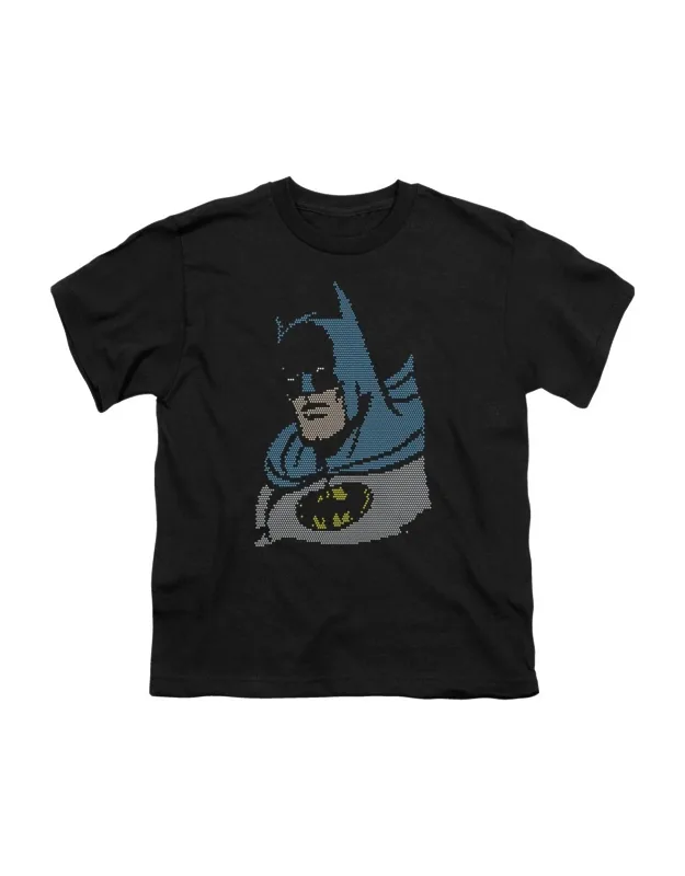 Dc Comics Lite Brite Batman Short Sleeve Tee - Stylish For Everyday Wear, 100% Cotton