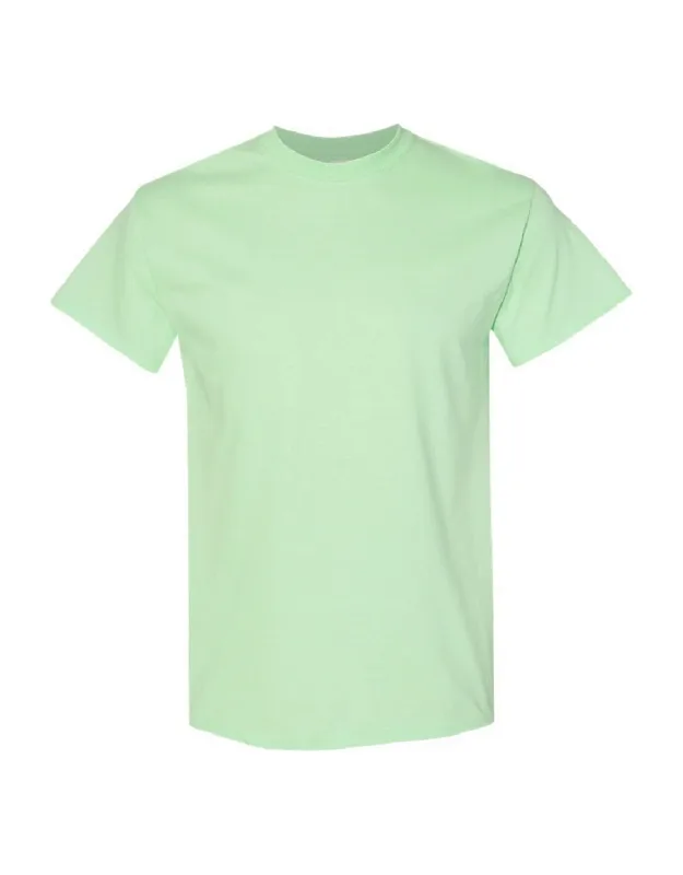 Gildan Heavy Cotton Short-sleeved T-shirt, 100% Cotton, Crew Neck