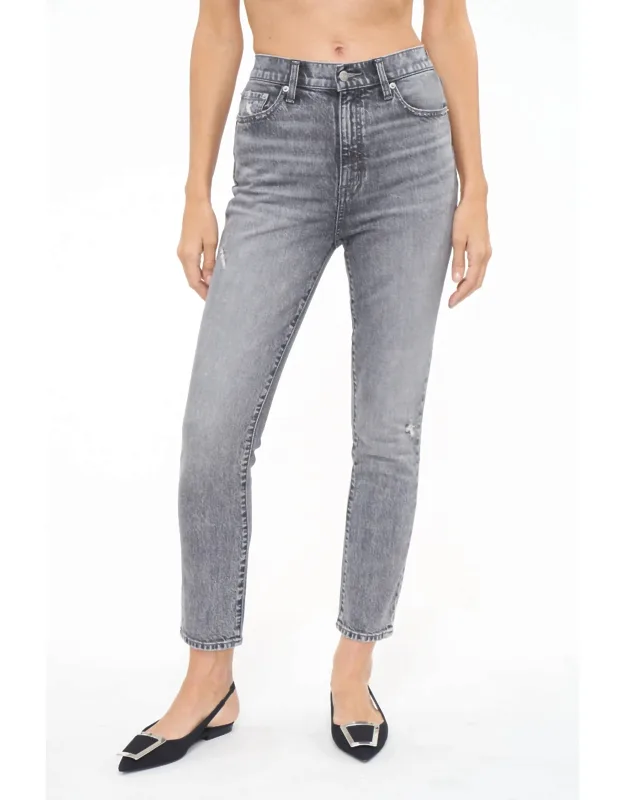 Kate High Rise Slim Straight Jean - High Waist, 28" Inseam