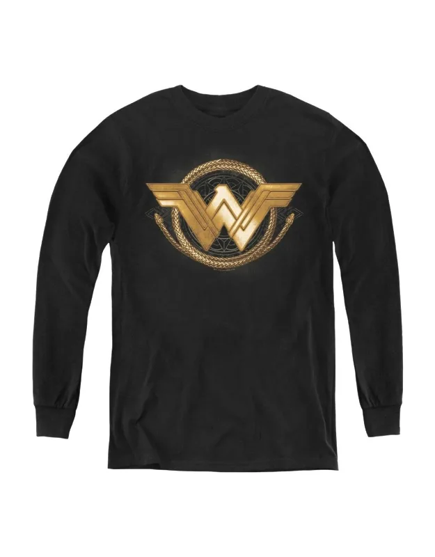 Wonder Woman Movie Lasso Logo Long Sleeve Tee