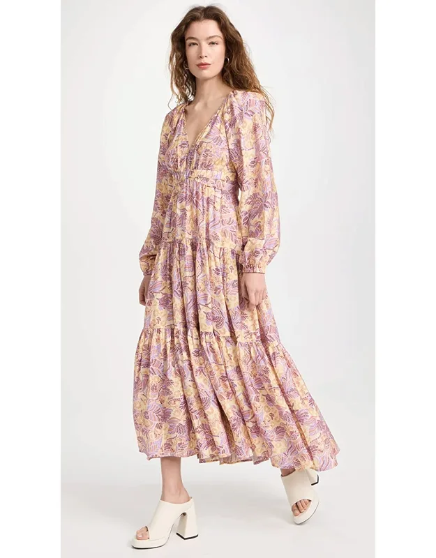 Iman Dress, Multi Floral Maxi Dress