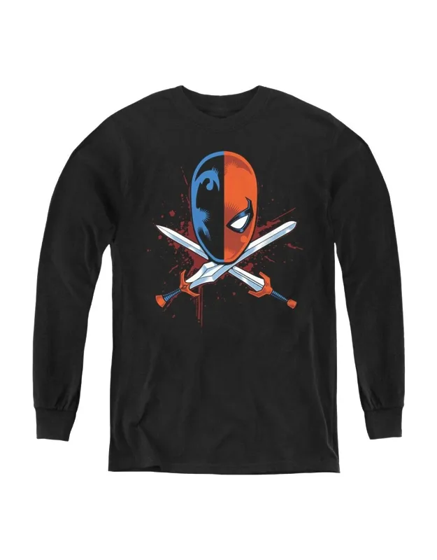 Justice League Of America Crossed Swords Long Sleeve Tee