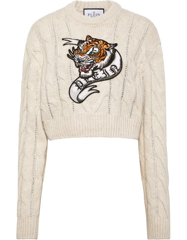 Wool Blend Pullover Round Neck