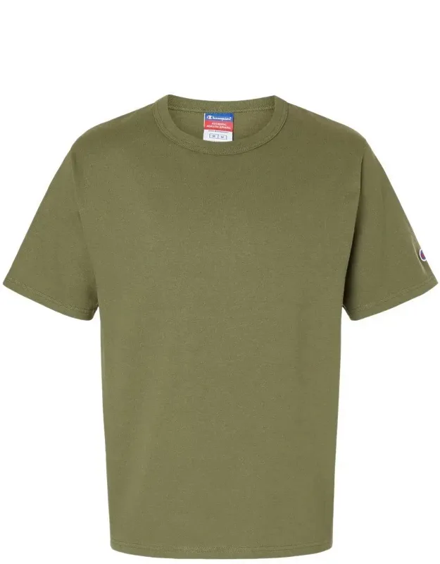 Heritage Jersey T-shirt, 100% Cotton, Bound Ribbed Crew Neck