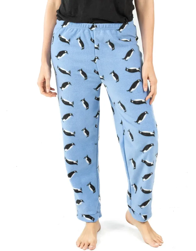 Christmas Fleece Pajama Pants Penguin