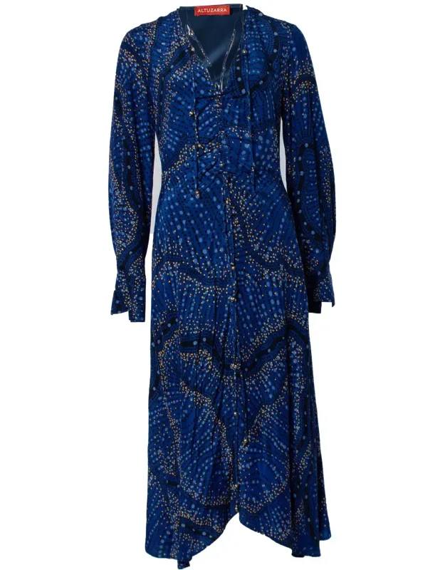 Maxi Dress With Dotted Print