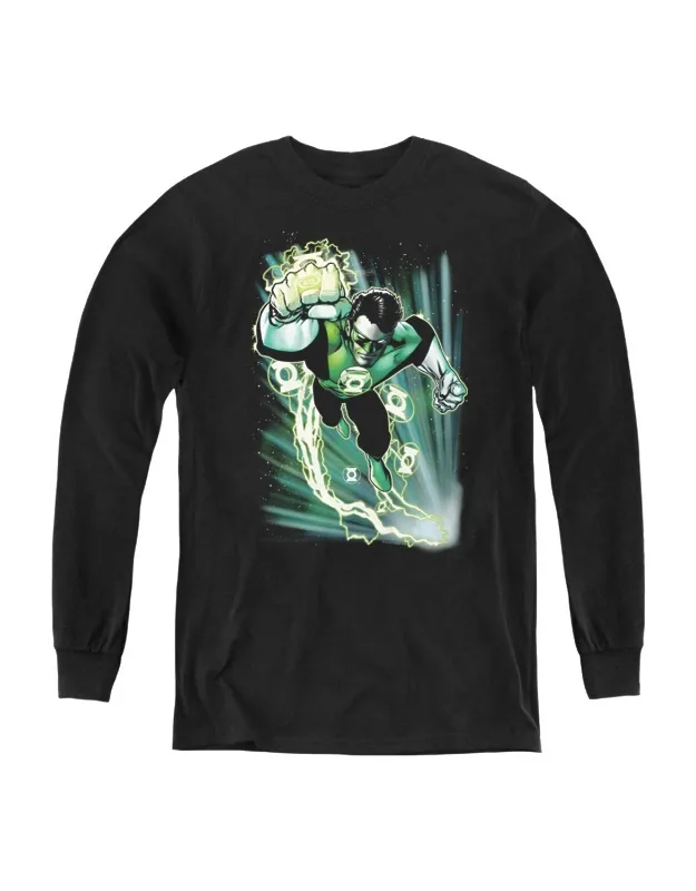 Justice League Of America Emerald Energy Long Sleeve Tee