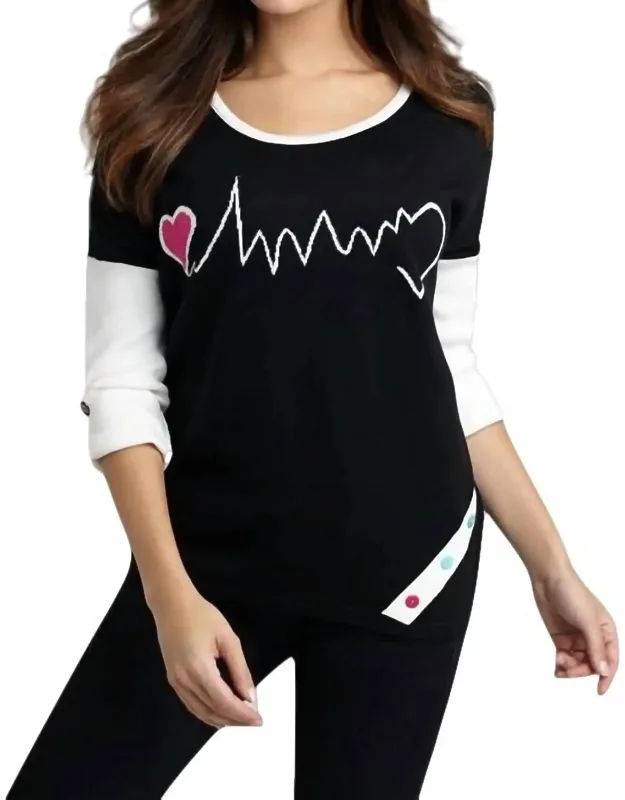 Heartbeat Graphic Sweater