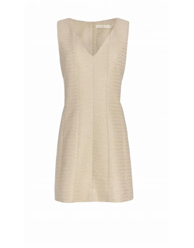 Cher Metallic Tweed Dress