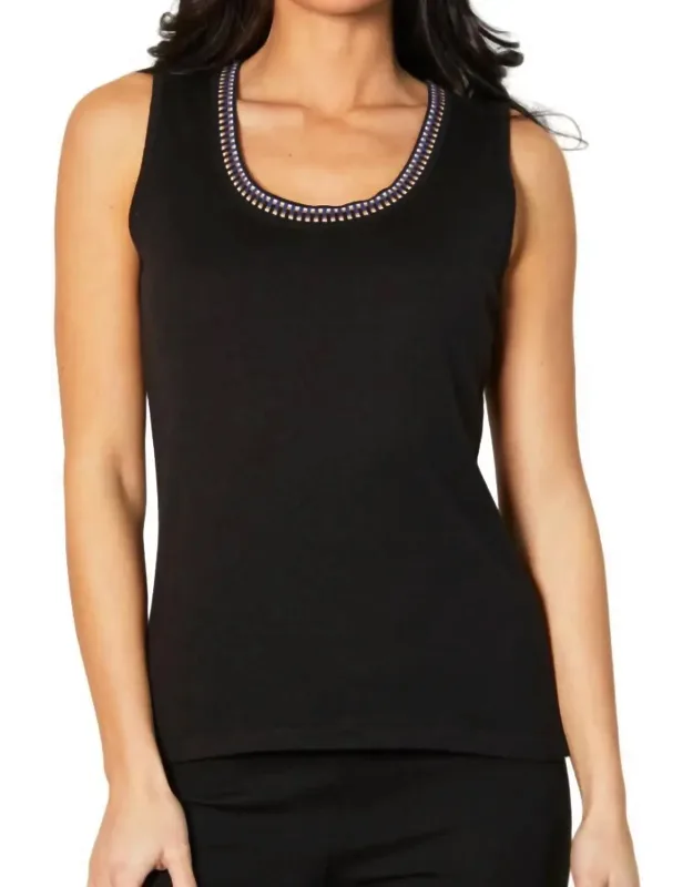 Knit Tank With Detail