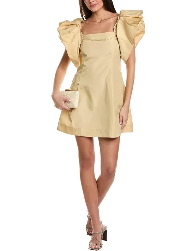 Puff Sleeve Mini Dress