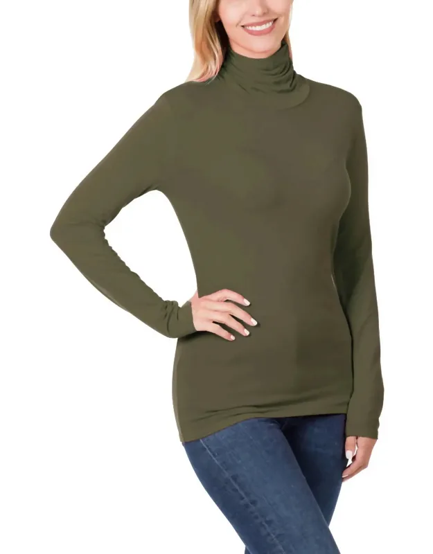 Luxe Rayon Turtleneck Top