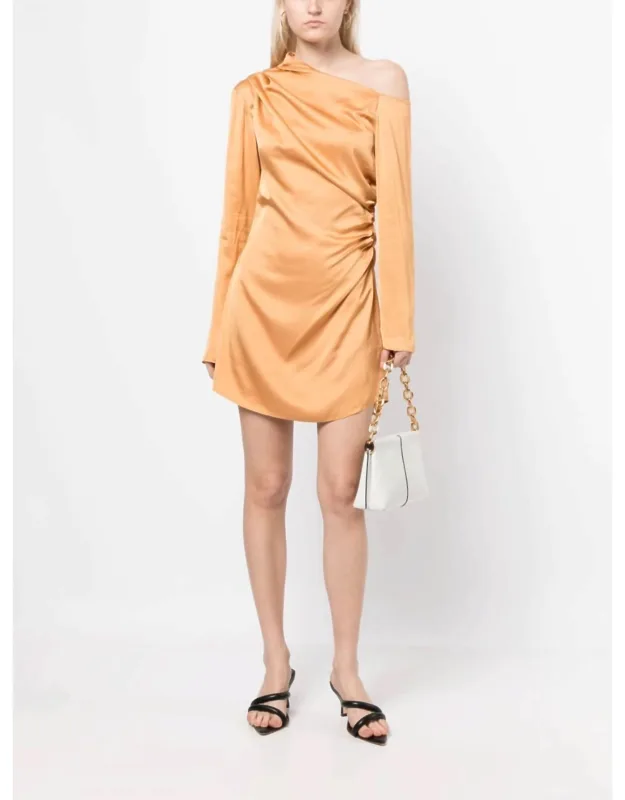Jamie Dress With One-shoulder And Ruched Detailing
