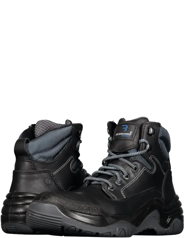 Steel Toe Work Boots 6" With Electrical Hazard Protection And Oil/slip Resistance