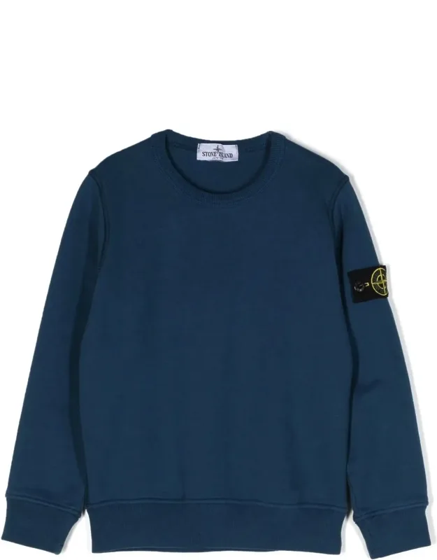 Bright Sweatshirt With Ribbed Neckline