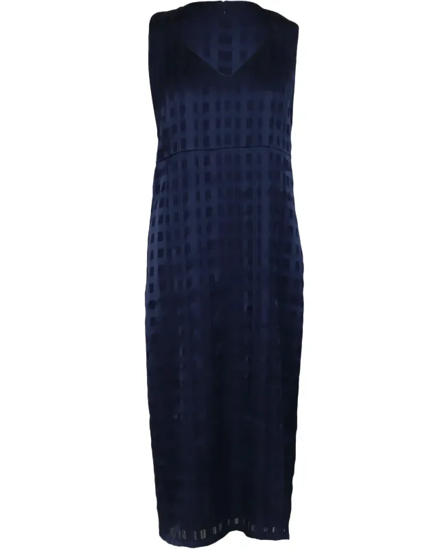 Sleeveless V-neck Tailored Midi Dress