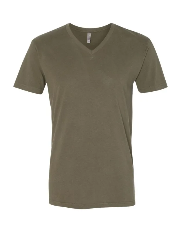 Sueded V-neck T-shirt