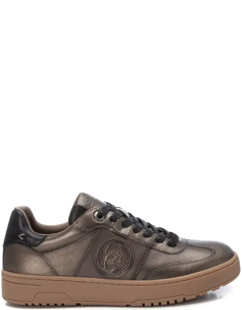 Carmela Collection Leather Casual Sneakers With Comfortable Design And Versatile Look
