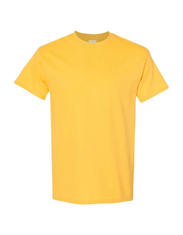 Gildan Heavy Cotton Short-sleeved T-shirt, 100% Cotton, Crew Neck