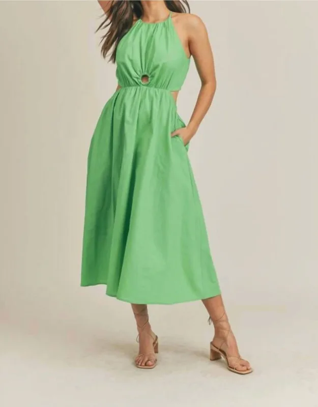 Cut Out Midi Dress