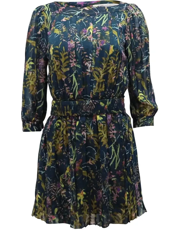 Chiffon Print Short Dress