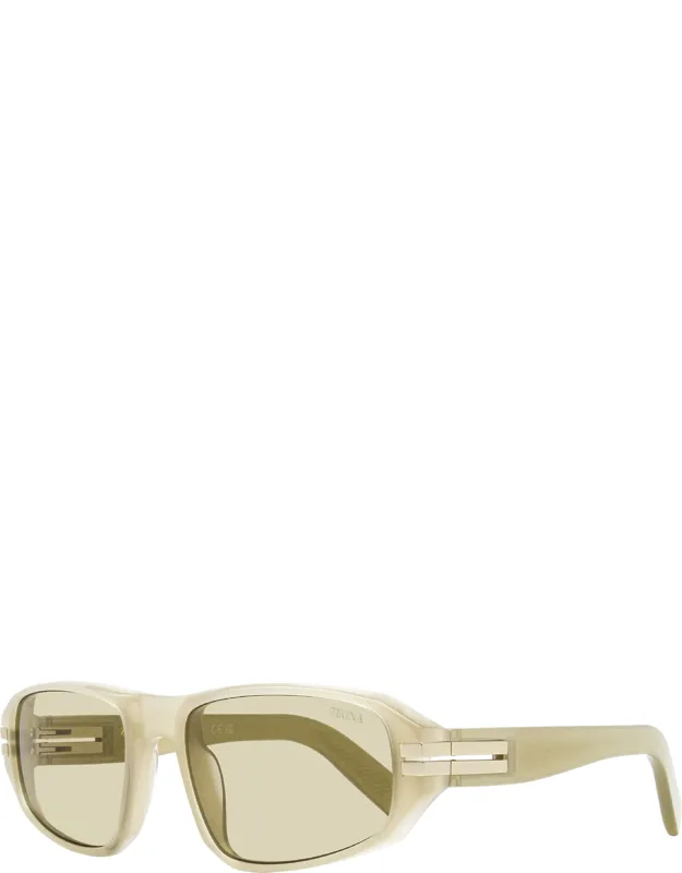 Zegna Lanyard Sunglasses Ez0262 58mm With 100% Uv Protection And Acetate Frames
