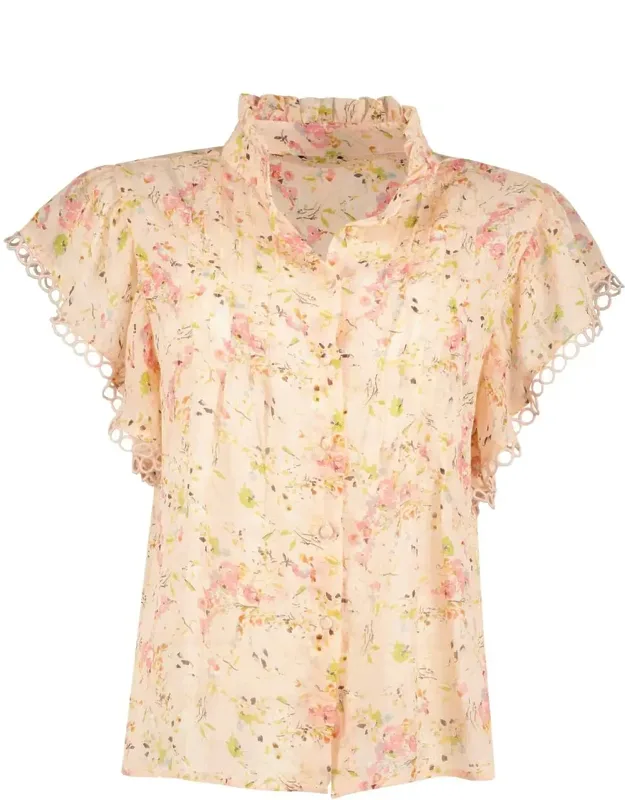 Good Vibrations Flutter Sleeve Top