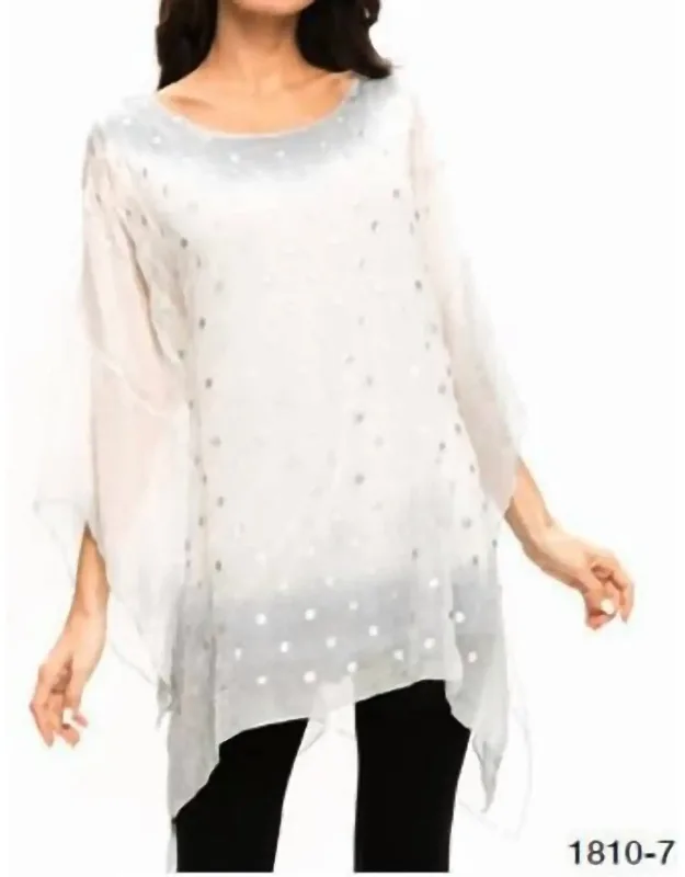 Layered Sheer Dip Dyed Top