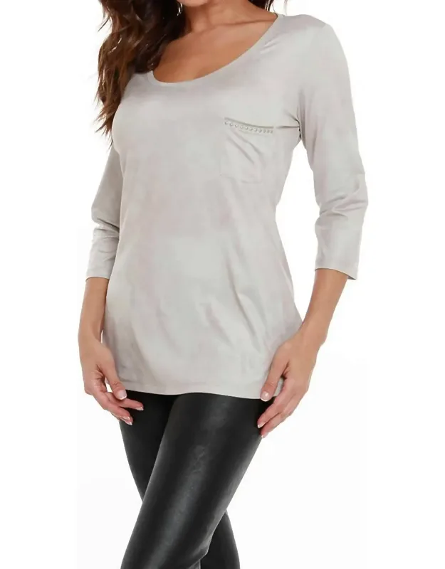 Microfiber Tunic Top