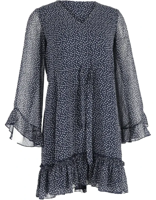 Floral Ruffled Mini Dress