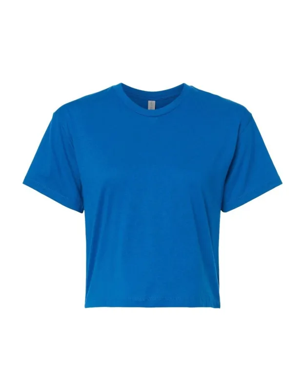 Ideal Crop Top With Drop Shoulder Sleeve And Tear Away Label