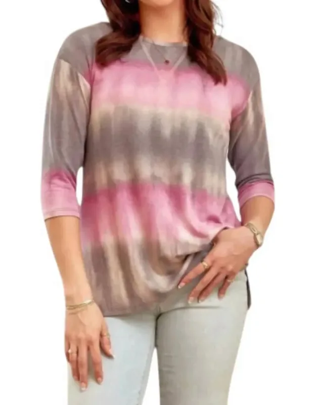 3/4 Sleeve Tunic Top